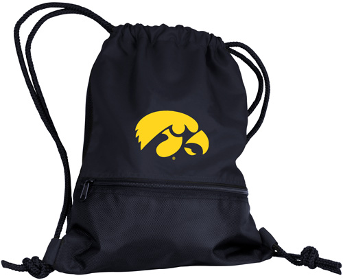 Iowa Hawkeyes Logo String Backpack NCAA Officially Licensed New With Tag 