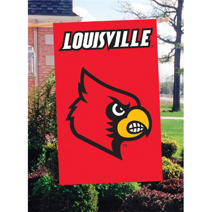 Louisville Cardinals Flags - Louisville Cardinals Flagpole Flags - Louisville  Cardinals Vertical Outdoor Pole Flags