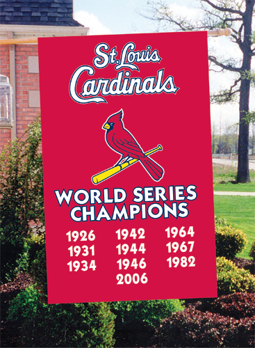 St. Louis Cardinals Flags - St. Louis Cardinals Flagpole Flags - St. Louis  Cardinals MLB 44 x 28 Vertical Outdoor Pole Flag