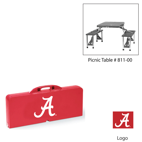 Picnic Time Alabama Crimson Tide NCAA Portable Picnic Table