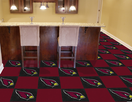 Arizona Cardinals NFL 18' x 18' Carpet Tiles: Global Trucker - 12