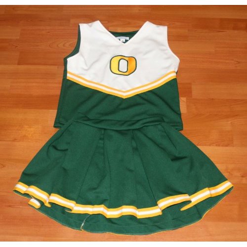 Oregon Ducks Halloween Cheerleading Costumes - Oregon Ducks Cheerleading  Uniforms - Oregon Ducks NCAA College Youth Football Cheerleading Outfits
