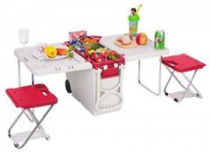 Mini Rolling Picnic Table/Cooler