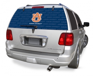 Auburn Tigers NCAA Logo ""Rearz"" Back Windshield Covering by Glass Tatz