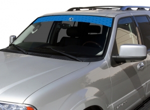 Dallas Mavericks NBA Logo ""Visorz"" Front Windshield Covering by Glass Tatz