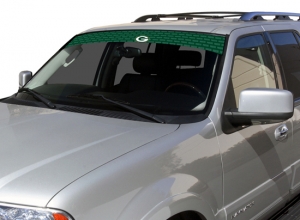Green Bay Packers Glass Tatz NFL Logo ""Visorz"" Front Windshield Graphic/Decal