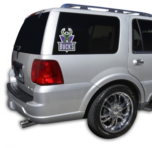Milwaukee Bucks NBA Logo ""Cutz"" One Way Glass Covering by Glass Tatz