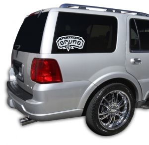 San Antonio Spurs NBA Logo ""Cutz"" One Way Glass Covering by Glass Tatz