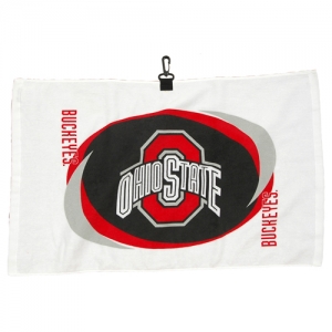 Ohio State Buckeyes NCAA Printed Hemmed Golf Towel