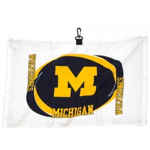 Michigan Wolverines NCAA Printed Hemmed Golf Towel