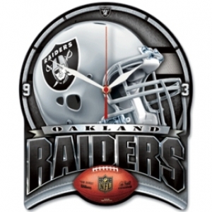 Oakland Raiders NFL Round Wall Clock by Wincraft