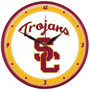 USC Trojans NCAA Round Wall Clock