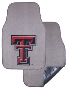 Texas Tech Red Raiders 2pc Grey Universal Car Floor Mats