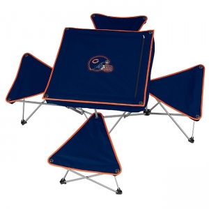 Chicago Bears NFL Portable Tailgating Table with Stools