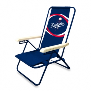 LA Dodgers MLB Deluxe Folding Tailgating Beach Arm Chair
