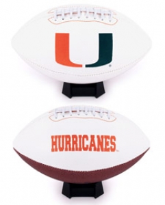 Miami Hurricanes Embroidered Signature Series Football