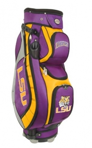 LSU Tigers NCAA Lettermans Club II Cooler Golf Cart Bag