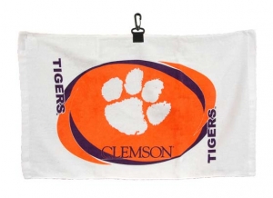 Clemson Tigers NCAA Printed Hemmed Golf Towel