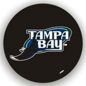Tampa Bay Rays MLB Black Spare Tire Cover