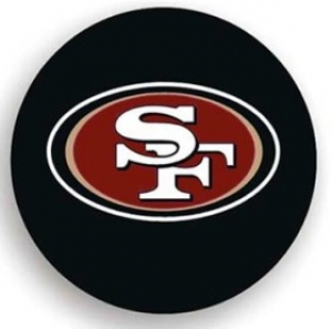 San Francisco 49ers NFL Black Spare Tire Cover