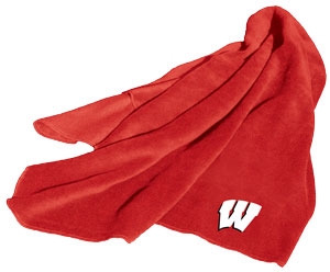 Wisconsin Badgers 60" x 50" Fleece Throw Blanket