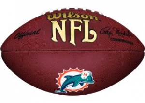 Miami Dolphins Collectible Composite NFL Wilson Football