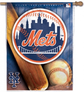 New York Mets MLB 27" x 37" Vertical Outdoor Flag