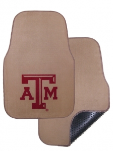 Texas A&M Aggies 2pc Beige Universal Car Floor Mats
