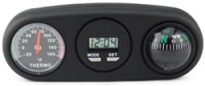 Bell/Victor Dash Mountable Clock/Compass/Thermometer