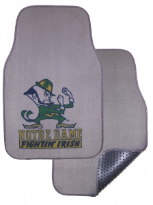 Notre Dame Fighting Irish 2pc Grey Universal Car Floor Mats