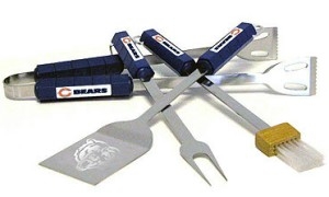 Chicago Bears Stainless Steel BBQ Utensil Set