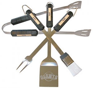 San Francisco Giants Stainless Steel BBQ Utensil Set