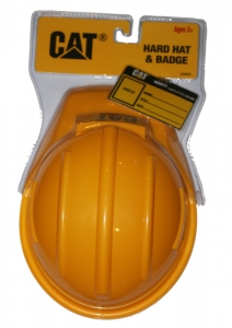 Caterpillar CAT Equipment Kids Hard Hat and Badge