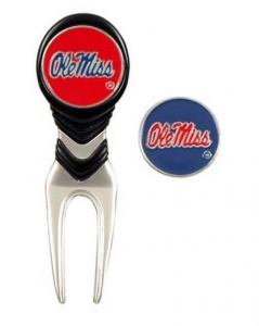 Ole Miss Rebels NCAA Golf Ball Mark Repair Tool