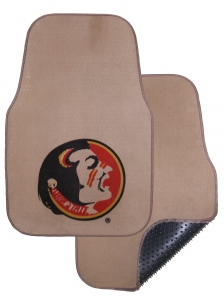 Florida State Seminoles 2pc Beige Universal Car Floor Mats