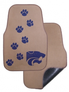 Kansas State Wildcats 2pc Beige Universal Car Floor Mats