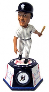 New York Yankees Derek Jeter Forever Collectibles MLB BobbleHead Clock