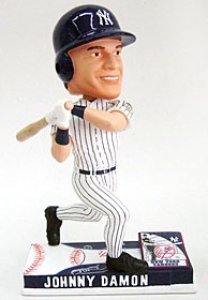 New York Yankees Johnny Damon Forever Collectibles On Field MLB Bobblehead