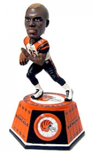 Cincinnati Bengals Chad Johnson Forever Collectibles NFL BobbleHead Clock