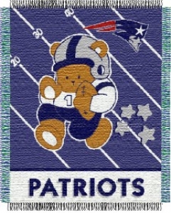 New England Patriots 36" x 48" Triple Woven Baby Throw Blanket