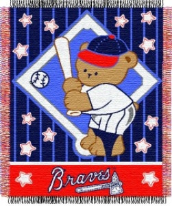 Atlanta Braves 36" x 48" Triple Woven Baby Throw Blanket