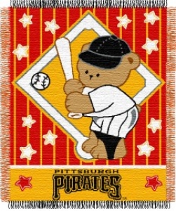 Pittsburgh Pirates MLB 36" x 48" Triple Woven Baby Throw Blanket