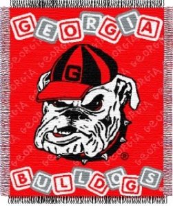 Georgia Bulldogs Triple 36" x 48" Woven Baby Throw Blanket