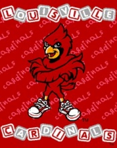 Louisville Cardinals Triple 36" x 48" Woven Baby Throw Blanket