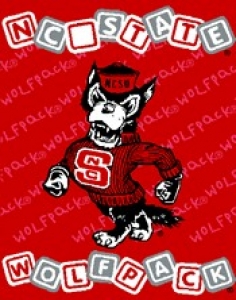 NC State Wolfpack 36" x 48" Triple Woven Baby Throw Blanket