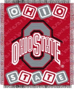 Ohio State Buckeyes 36" x 48" Triple Woven Baby Throw Blanket