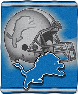 Detroit Lions 50" x 60" Tonal Helmet Style Royal Plush Raschel Throw Blanket
