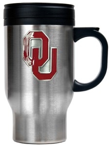 Oklahoma Sooners Stainless Steel Travel Mug