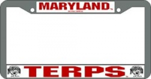 Maryland Terrapins  NCAA  Chrome License Plate Frame by Wincraft