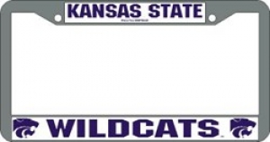 Kansas State Wildcats NCAA  Chrome License Plate Frame by Wincraft